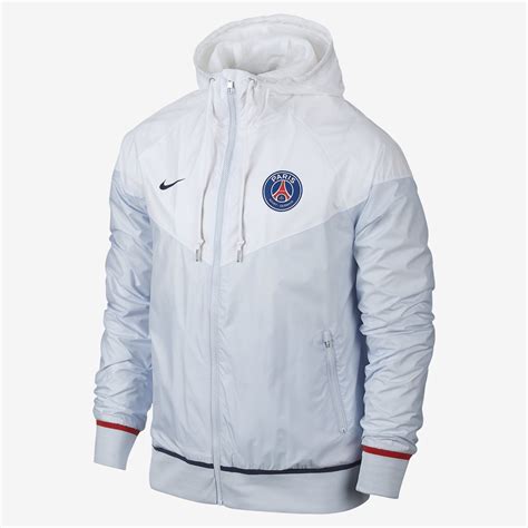 Nike PSG Paris Authentic Windrunner Jacket White NAVY 